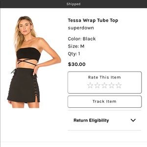 COPY - Worn once superdown top